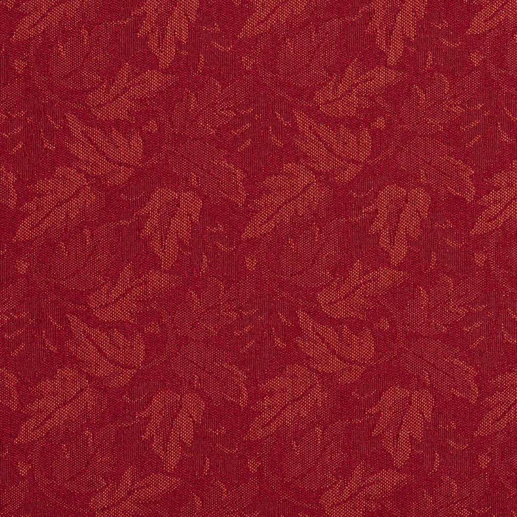 Essentials Crypton Upholstery Fabric/ Burgundy Leaf