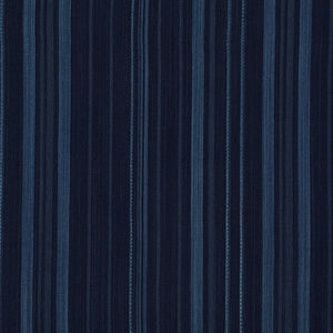 SCHUMACHER CAJAMARCA STRIPE FABRIC / INDIGO