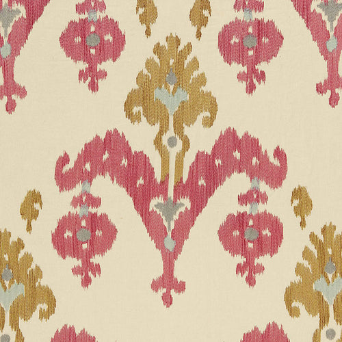 SCHUMACHER RAJA EMBROIDERY FABRIC / CARAVAN