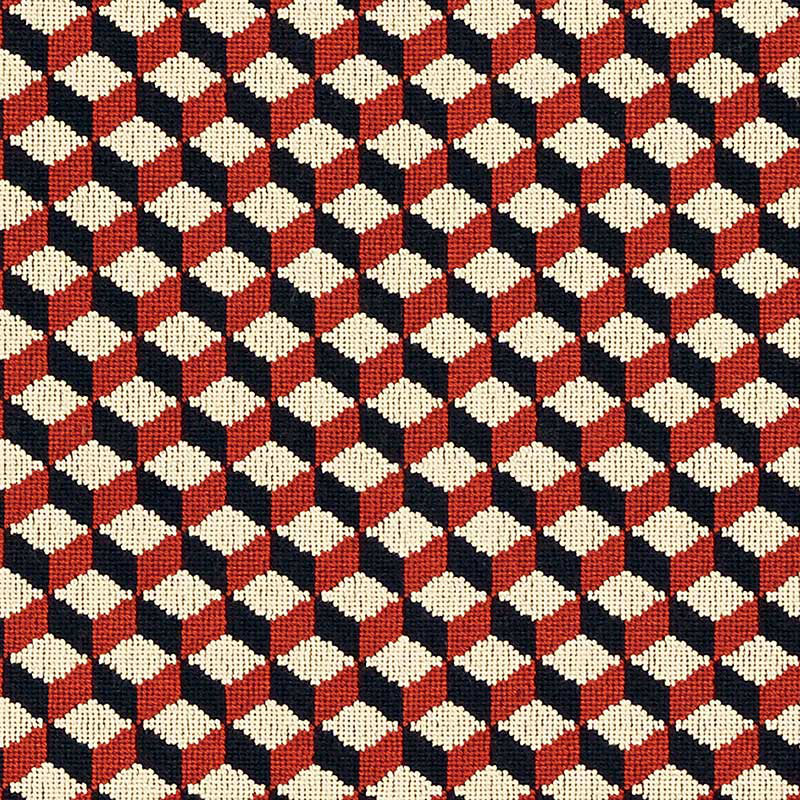 SCHUMACHER ATWOOD FABRIC / CARNELIAN