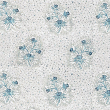 Load image into Gallery viewer, SCHUMACHER CASSIS FLORAL FABRIC / BLEU