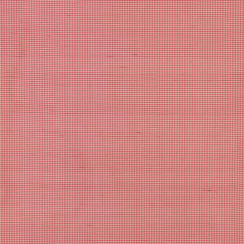 SCHUMACHER DALTON SILK GINGHAM FABRIC / CERISE