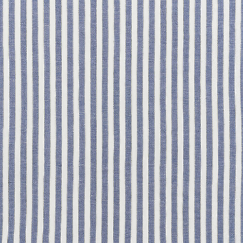 SCHUMACHER REGATTA LINEN STRIPE FABRIC / CHAMBRAY