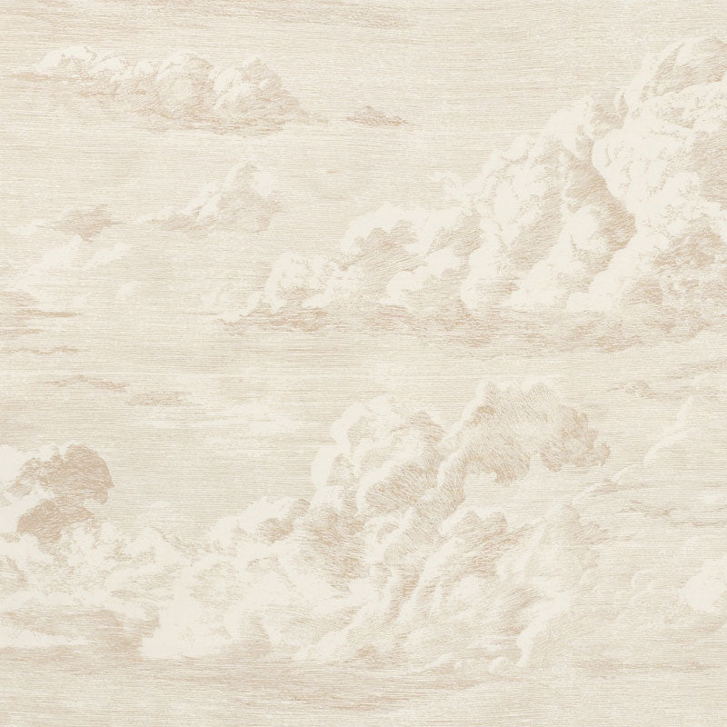 SCHUMACHER CLOUD TOILE FABRIC / CHAMPAGNE