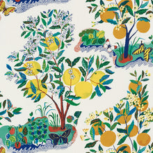 Load image into Gallery viewer, SCHUMACHER CITRUS GARDEN INDOOR/OUTDOOR FABRIC 177330 / PRIMARY