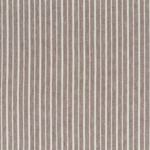SCHUMACHER FILIPPO LINEN SHEER FABRIC / COCOA