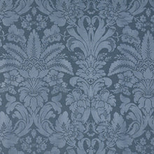 Load image into Gallery viewer, SCHUMACHER COLETTE DAMASK FABRIC / INDIGO