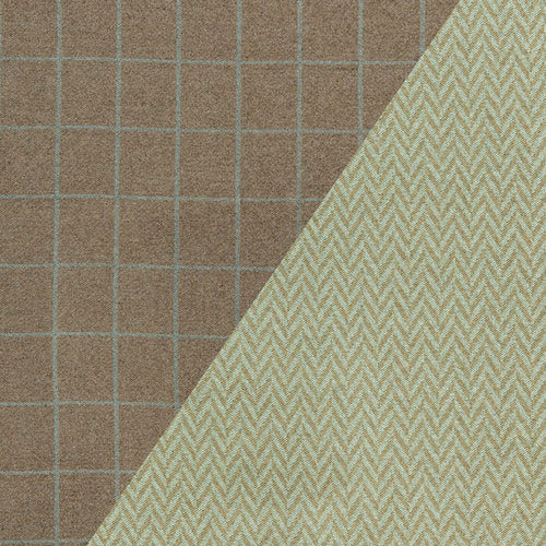 SCHUMACHER COLORADO FABRIC / AQUA / CELADON