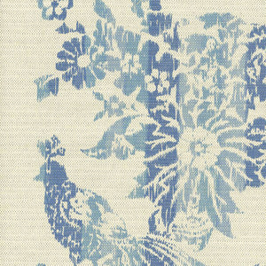 SCHUMACHER COOPER HOUSE IKAT FABRIC / INDIGO
