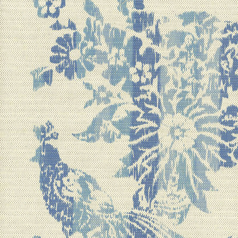 SCHUMACHER COOPER HOUSE IKAT FABRIC / INDIGO