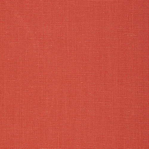 SCHUMACHER GWENETH LINEN FABRIC / CORAL