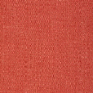 SCHUMACHER GWENETH LINEN FABRIC / CORAL