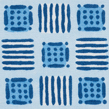 Load image into Gallery viewer, SCHUMACHER MOTTLEY GRID FABRIC / COTTAGE BLUE