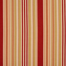 Load image into Gallery viewer, Essentials Carmine Coral Salmon Beige Stripe Upholstery Drapery Fabric