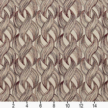 Load image into Gallery viewer, Essentials Heavy Duty Chain Upholstery Fabric / Burgundy Beige
