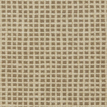 Load image into Gallery viewer, Essentials Linen Cotton Upholstery Checkered Fabric / Brown Beige