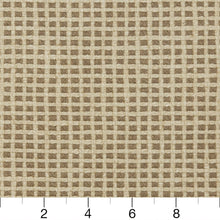 Load image into Gallery viewer, Essentials Linen Cotton Upholstery Checkered Fabric / Brown Beige