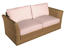 Load image into Gallery viewer, Essentials Outdoor Acrylic Checkered Upholstery Drapery Fabric Red Coral White / 30080-03