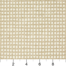 Load image into Gallery viewer, Essentials Linen Cotton Upholstery Checkered Fabric / White Beige