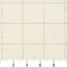 Load image into Gallery viewer, Essentials Linen Cotton Upholstery Checkered Fabric / White Beige