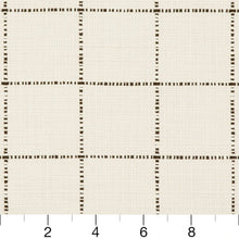 Load image into Gallery viewer, Essentials Linen Cotton Upholstery Checkered Fabric / White Black