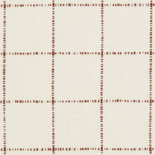 Load image into Gallery viewer, Essentials Linen Cotton Upholstery Checkered Fabric / White Brown