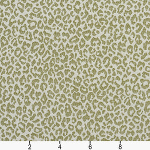 Essentials Heavy Duty Cheetah Upholstery Drapery Fabric / Olive White