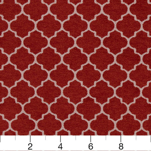 Essentials Upholstery Drapery Chenille Fabric / Red