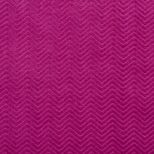 Load image into Gallery viewer, Essentials Upholstery Drapery Velvet Chevron Fabric Magenta / 10410-13