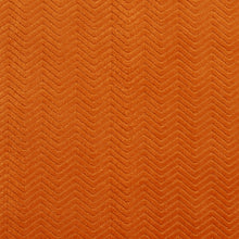 Load image into Gallery viewer, Essentials Upholstery Drapery Velvet Chevron Fabric Orange / 10410-03