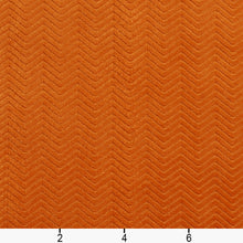 Load image into Gallery viewer, Essentials Upholstery Drapery Velvet Chevron Fabric Orange / 10410-03