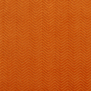 Essentials Upholstery Drapery Velvet Chevron Fabric Orange / 10410-03