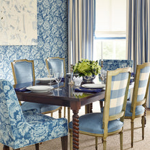 Load image into Gallery viewer, Brunschwig &amp; Fils Colmar Stripe Fabric / Aqua