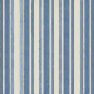 Brunschwig & Fils Colmar Stripe Fabric / French Blue