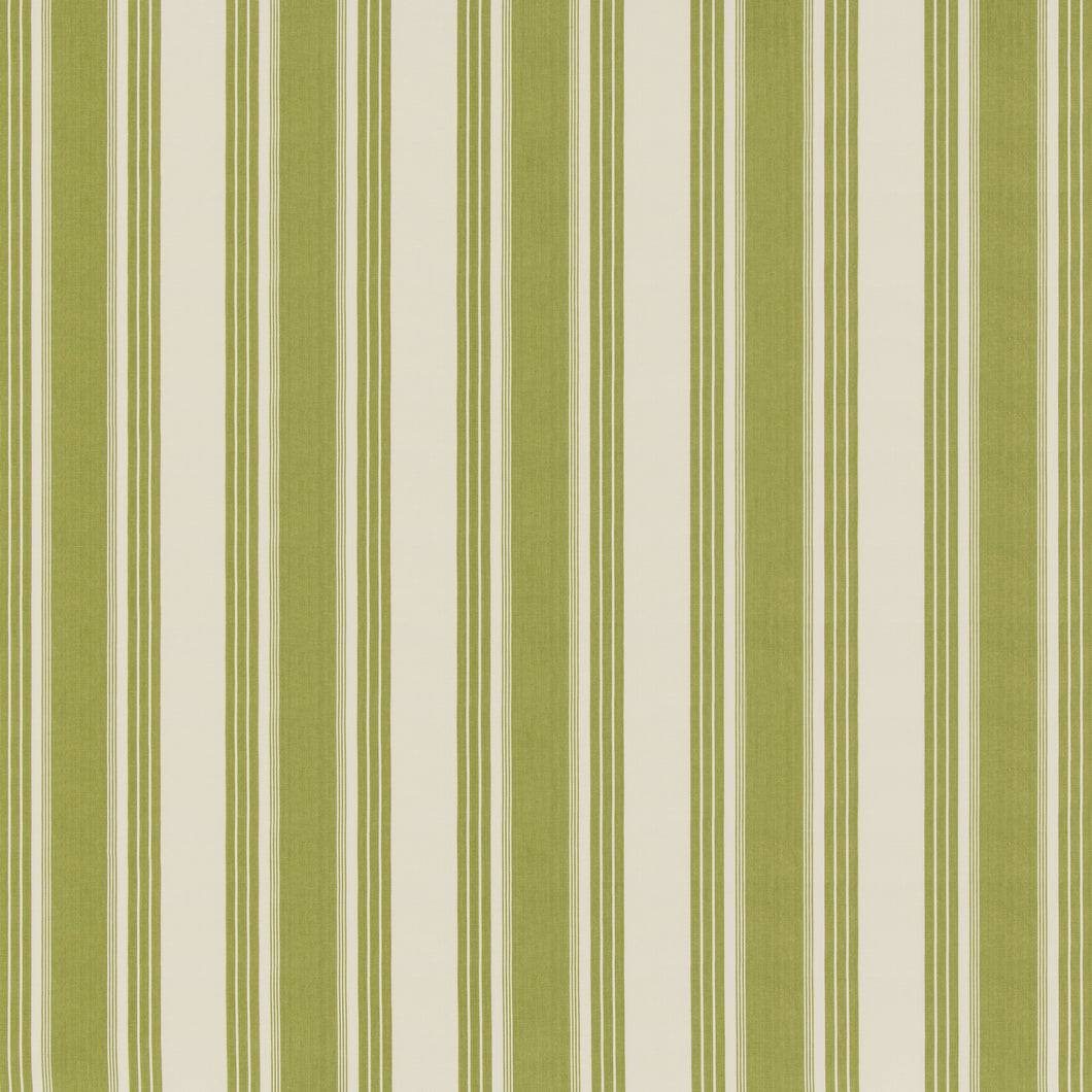 Brunschwig & Fils Colmar Stripe Fabric / Leaf