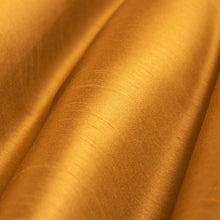 Load image into Gallery viewer, Faux Silk Old Gold Brass Rusty Brown Rusty Coral Drapery Fabric