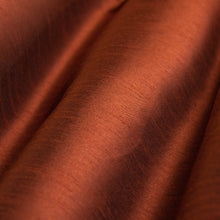 Load image into Gallery viewer, Faux Silk Copper Brown Blush Rose Coral Rusty Red Drapery Fabric