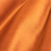 Load image into Gallery viewer, Faux Silk Old Gold Brass Rusty Brown Rusty Coral Drapery Fabric
