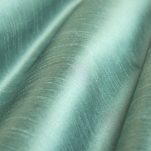 Load image into Gallery viewer, Faux Silk Aqua Blue Aquamarine Teal Sage Green Drapery Fabric