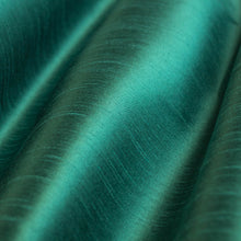 Load image into Gallery viewer, Faux Silk Aqua Blue Aquamarine Teal Sage Green Drapery Fabric