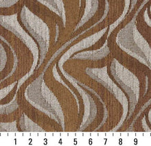 Load image into Gallery viewer, Essentials Chenille Dark Salmon Beige Light Gray Abstract Upholstery Fabric / Desert