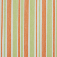 Load image into Gallery viewer, Essentials Outdoor Stain Resistant Upholstery Drapery Fabric Coral Lime / Catalina Wide Stripe