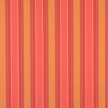 Load image into Gallery viewer, Essentials Outdoor Red Coral Orange Stripe Upholstery Fabric