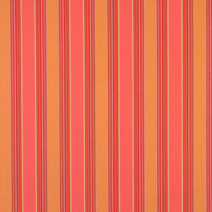 Essentials Outdoor Red Coral Orange Stripe Upholstery Fabric