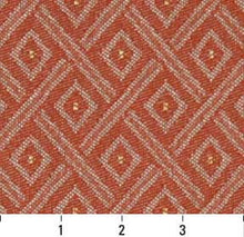 Load image into Gallery viewer, Essentials Crypton Upholstery Fabric Coral / Spice Diamond