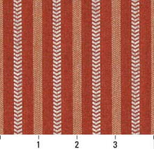 Load image into Gallery viewer, Essentials Crypton Upholstery Fabric Coral / Spice Stripe