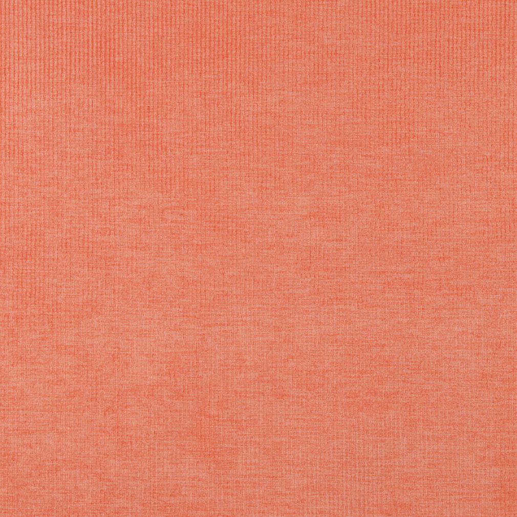Essentials Velvet Upholstery Drapery Fabric Coral / Tangerine Stripe