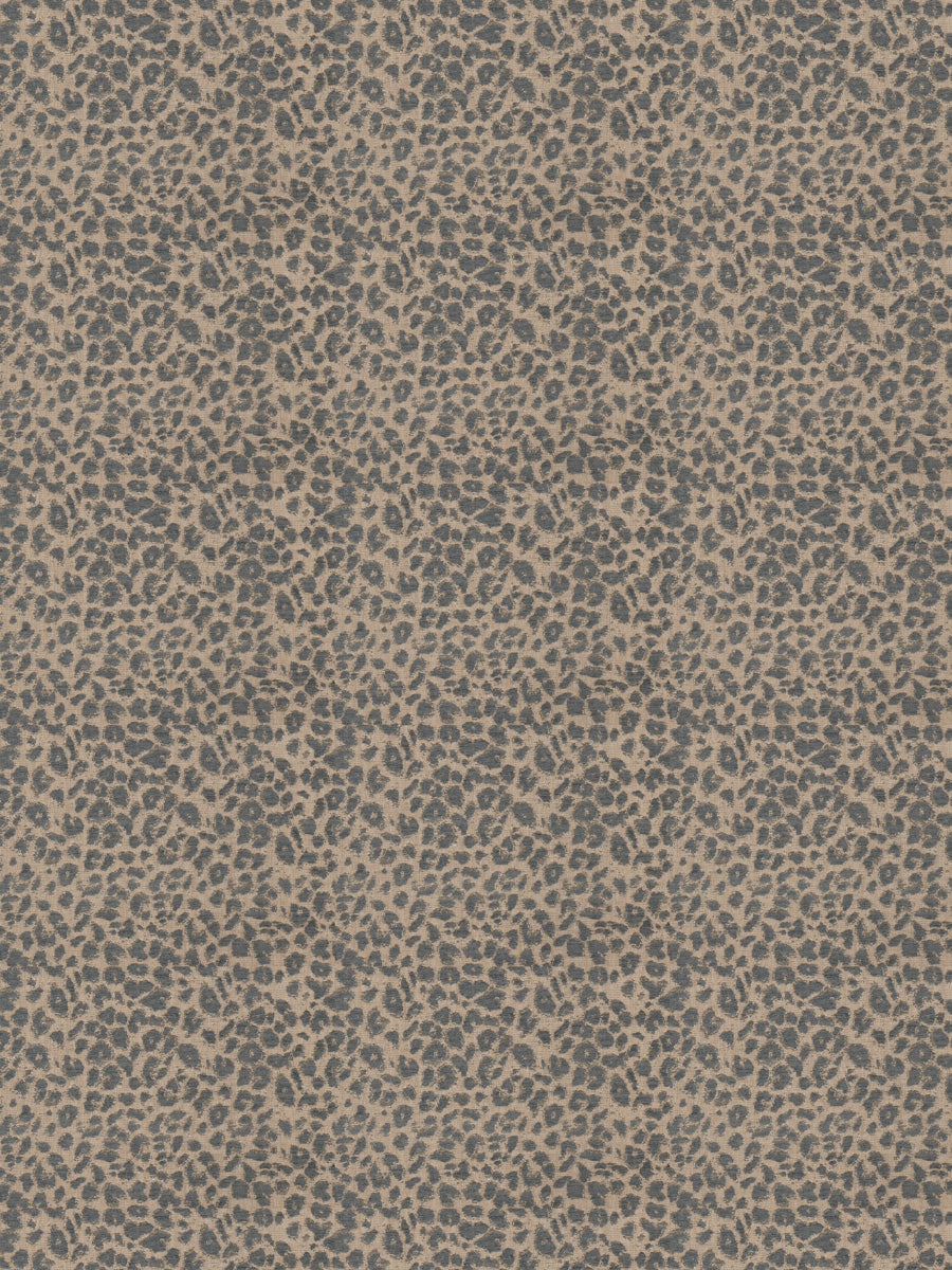 Copper Brown Animal Print Metallic Upholstery Fabric by The Yard