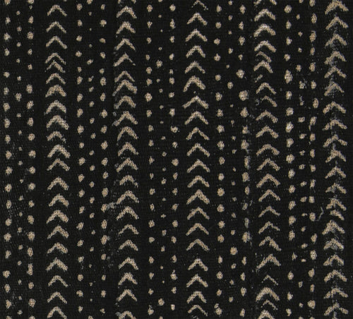 2 Colors Tribal Ethnic Upholstery Drapery Fabric Navy Black
