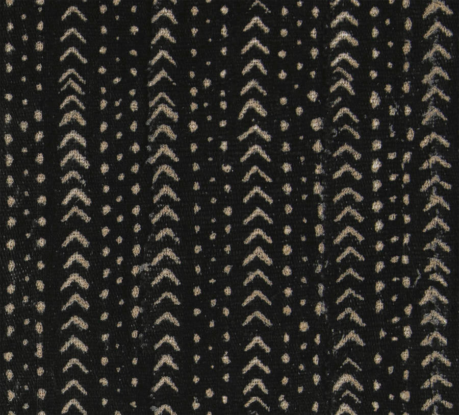 2 Colors Tribal Ethnic Upholstery Drapery Fabric Navy Black